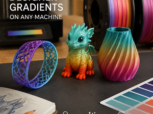 Filamento de PLA de Seda de 1.75mm para Impresora 3D, Degradado de Doble Color, 8 Combinaciones de Colores para Bambu Lab Prusa - Product Image 3