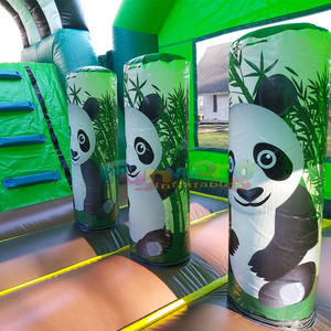 Castillo inflable Panda, tobogán inflable, combo de juegos inflables de calidad comercial para niños - Product Image 4