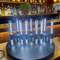 Luz LED de Triple Cabezal para Botellas de Vino, Recargable, con Efecto de Chispas, para Bares y Discotecas, Luz Estroboscópica LED