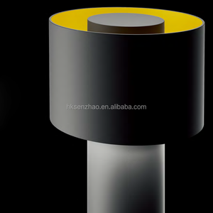 SENZHAO Modern Hotel Interior Project Round Dome LED <b>Sconce</b> Multi Color Black Metal Back <b>light</b> Bollard Lamp - Product Image 1
