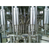 Machine de remplissage et de bouchage automatique de bouteilles à 8-14 têtes rotatives pour yaourt, lait et jus, avec buses de remplissage