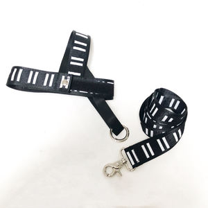 Hunde geschirr Leinen Set Französische Bulldogge <span class=keywords><strong>Schnauzer</strong></span> Corgi Chihuahua Groß Mittel Klein Hunde halsband Nylon Brief Verstellbar Langlebiges Haustier - Product Image 5