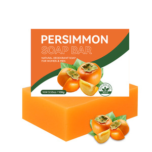 Jabón Desodorante Sólido Hecho a Mano con Extracto Natural de Caqui, Control del Olor Corporal, Frescura Durante Todo el Día, 100% a Base de Plantas, para Mujeres y Hombres - Product Image 1