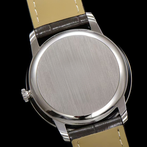 Reloj Mecánico Automático para Hombre, de Primera Calidad, con Caja de Acero, Correa de Cuero Marrón, Esfera Blanca, Reserva de Energía, Segundero Pequeño y Fecha - Product Image 4