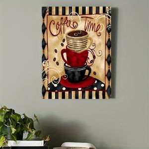 <span class=keywords><strong>Pittura</strong></span> su tela tre tazze <span class=keywords><strong>caffè</strong></span> tempo <span class=keywords><strong>pittura</strong></span> murale <span class=keywords><strong>con</strong></span> cornice per soggiorno e camera da letto decorazione della casa - Product Image 2