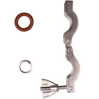 Ventes d'usine de qualité alimentaire en acier inoxydable 304/316L Type lourd sanitaire Tri trèfle pince soudure virole raccords de tuyauterie