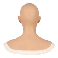Masque de tête en silicone pour jeune fille, masque de fête d'Halloween homme-femme, masque de travesti, masque facial transgenre, 5 couleurs