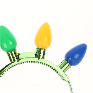 Serre-tête LED de Noël fantaisie, 4 lumières, bande lumineuse pour cheveux avec ampoules en forme d'oignon, durable, MEILLEURE VENTE pour les fêtes de Noël - Product Image 3