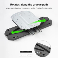 Organisateur rotatif à 360 degrés, étagères mobiles, meuble de rangement d'angle haut pour quincaillerie, armoire de rangement dissimulée, système d'ouverture rotatif pour bureau et cuisine