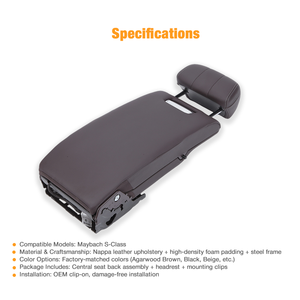 Console centrale arrière de style Maybach pour <span class=keywords><strong>Mercedes</strong></span> GLS X167 |   Amélioration de l'accoudoir de première classe de luxe |   Adaptation OEM - Product Image 1