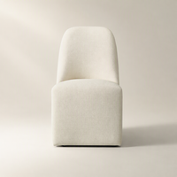 Chaise de salle à manger Parson de luxe moderne, chaise individuelle au dossier arrondi pour la maison, l'hôtel, la cuisine, le restaurant