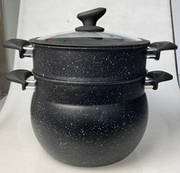 Cuisinière à pression multifonction sans huile ni fumée, vente chaude en usine 2025, marmite à vapeur en aluminium