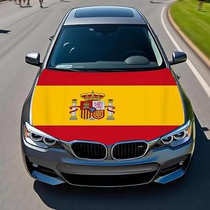 Funda <span class=keywords><strong>para</strong></span> Capó de Coche con Bandera de España, Funda Protectora Resistente a la Intemperie, Ajuste Universal <span class=keywords><strong>para</strong></span> Coche, Camioneta y SUV - Product Image 1