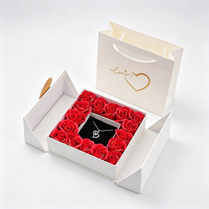 <span class=keywords><strong>Boîte</strong></span> Cadeau Rose <span class=keywords><strong>Savon</strong></span> Double Cœur Ouvert Autocollant LOVE <span class=keywords><strong>Boîte</strong></span> de Rangement Bijoux Emballage Saint-Valentin Présent de Déclaration Vente en Gros - Product Image 6