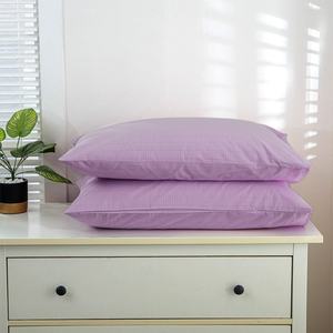 95% Organic Cotton 5% Silver Fiber Embroidered Rectangle Knitted Pillowcase Improves Sleep Home Grounding for Hotel Hospital Use - Product Image 5