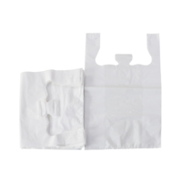 Sacs en T-shirt biodégradables en amidon de maïs imprimés sur mesure, écologiques, sacs en plastique organique compostable PLA