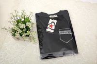 Sacs BOPP transparents personnalisés en gros, anti-odeur, auto-adhésifs, avec impression en héliogravure, emballage en papier vélin transparent pour vêtements et t-shirts