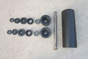 ลูกกลิ้งลำเลียงที่รองรับ uhmw มาตรฐานองค์การอาหารและเครื่องดื่มสำหรับการขนส่งในอุตสาหกรรมเคมีหล่อลื่นตัวเองลูกกลิ้งพื้นผิวแบบไม่ติด - Product Image 2