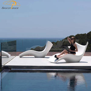 Chaise Longue Moderne pour Piscine, Mobilier d'Extérieur Hôtel Patio Jardin Plage, Transat de Piscine Professionnel - Product Image 4