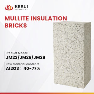 KERUI precio competitivo refractario mullita aislamiento ladrillo K23 K26 JM 23 Jm 26 peso ligero aislante ladrillo de fuego para horno - Product Image 4