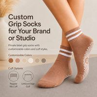 Chaussettes de yoga et de Pilates personnalisées avec logo professionnel, respirantes, en maille, antidérapantes, pour femmes, chaussettes à grip personnalisées