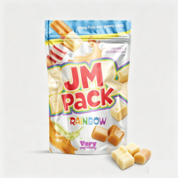 Sachets refermables personnalisés en papier kraft de qualité alimentaire pour aliments pour bébés, aliments pour animaux, nouilles, conserves, fruits secs, bonbons