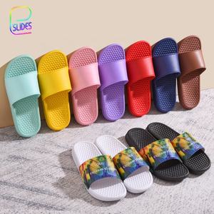 Sandalias con suela de masaje de Color personalizado para hombre, chanclas deportivas de estilo Popular con logotipo de impresión plana para gimnasio y ducha - Product Image 5