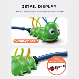 Nouveau <span class=keywords><strong>jouet</strong></span> pulvérisateur d'eau en plastique en forme de <span class=keywords><strong>chenille</strong></span> pour enfants de 0 à 24 mois |   <span class=keywords><strong>Jouet</strong></span> de pulvérisation de jardin - Product Image 4