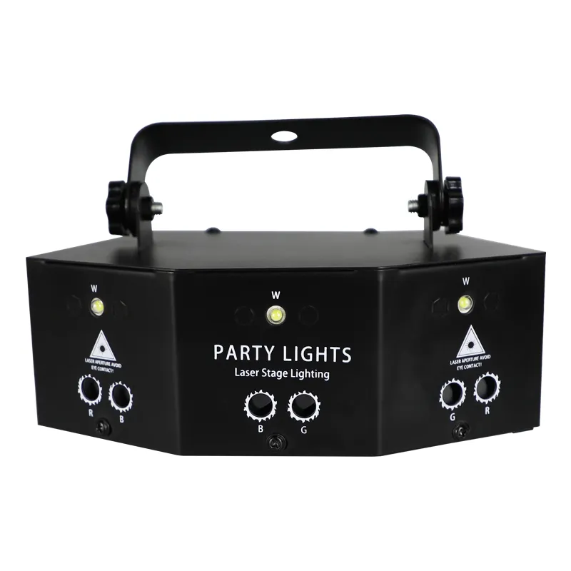 9 Augen RGBW Disco Laserlicht DJ Party Strobe Projektor LED Bühnen lichter Mit DMX Sprach steuerung