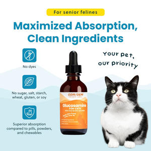 OEM/ODM kıdemli kedi eklem takviyesi-artrit desteği ve hareketliliği için organik sıvı glukozamin MSM ve kondroitin damlaları - Product Image 4