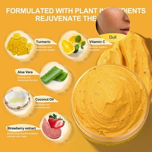 Exfoliante Facial de Cúrcuma y Vitamina C para el Cuidado de la Piel, 120g, Marca Privada, Limpieza Profunda, Elimina Imperfecciones, Venta al Por Mayor - Product Image 4