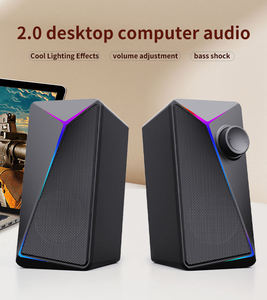 ลำโพงพกพา 2.0 สีสันสดใส RGB เชื่อมต่อผ่านสาย USB สำหรับคอมพิวเตอร์พีซี - Product Image 2