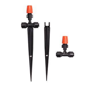 Schnellanschlussdüse, niedrig einstellbare Düse, orange Zerstäubungsdüse, 2 PE-Rohre, Garten, automatische Bewässerung, Kühlung, Staubentfernung, Tropfer - Product Image 1