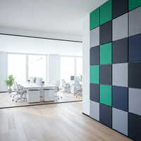 Panneau mural acoustique moderne insonorisant en feutre PET pour hôtels, studios de musique, bureaux, écoles, réduction du bruit, rembourré