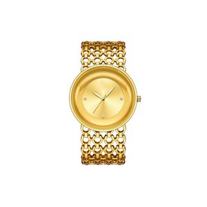 Montre de luxe pour femme avec bracelet ajouré, design rétro, cadran rond, mouvement à quartz, bracelet en alliage léger, mode quotidienne - Product Image 6