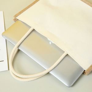 Bolsa de Yute Ecológica Reutilizable de Alta Calidad para Compras, con Logotipo Personalizado Impreso - Product Image 3