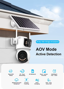 Cámara Solar PTZ 10X AOV 4MP para Exteriores, Grabación 24/7, Detección Humana, Audio Bidireccional, ICsee, Cámaras de Seguridad con Doble Lente y Energía Solar - Product Image 3