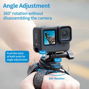 Accesorios Telesin para <span class=keywords><strong>GoPro</strong></span> 10, Correa de Muñeca con Soporte Giratorio de 360° para <span class=keywords><strong>GoPro</strong></span> 10/9/8/7/6/5 Black/DJI Osmo Action Camera - Product Image 3