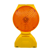 Luz de Advertencia Solar de 8 LED con 3 Modos de Luz (Amarillo, Rojo, Azul), Protección IP65, Resistente a Impactos, para Montaje en Suelo, Ideal para Conos de Construcción en Carreteras