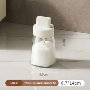 Retractable Seasoning Lid Spoon Integrated <b>Kitchen</b> Seasoning Bottle Sealed Moisture-proof Salt MSG Storage Seasoning - Product Image 6