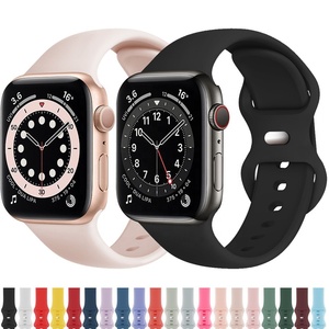 Bracelet de montre en maille métallique en silicone pour <span class=keywords><strong>Apple</strong></span> Iwatch Series 10 9 <span class=keywords><strong>8</strong></span> Ultra 2 49 mm 45 mm, bracelet de luxe - Product Image 1
