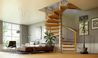 Escalier en colimaçon compact pour petits espaces, ouverture étroite, échelle de grenier, diamètre personnalisé