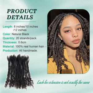 <span class=keywords><strong>Extensiones</strong></span> <span class=keywords><strong>de</strong></span> <span class=keywords><strong>Cabello</strong></span> Humano Lisa Locs <span class=keywords><strong>al</strong></span> <span class=keywords><strong>por</strong></span> <span class=keywords><strong>Mayor</strong></span>, <span class=keywords><strong>Extensiones</strong></span> <span class=keywords><strong>de</strong></span> Rastas <span class=keywords><strong>de</strong></span> 0.6 Pulgadas, <span class=keywords><strong>Cabello</strong></span> Virgen Brasileño Negro <span class=keywords><strong>Natural</strong></span> para Hombres y Mujeres - Product Image 2