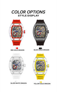 Montre mécanique automatique de luxe DK&KT avec boîtier transparent, design dragon, étanche 3ATM, luminescente - Product Image 5