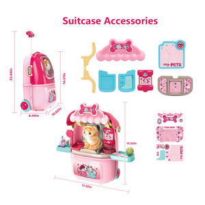 ชุดของเล่นสัตวแพทย์ดูแลแมวให้อาหารสัตว์เลี้ยงกระเป๋าเดินทางทางการแพทย์สำหรับเด็ก - Product Image 2