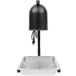 Commercial Kitchen Equipment Tabletop LED Stainless Steel Black Infrared Heat Lamp For Food Warmer Heating Lamp Warmer
