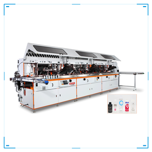 High-Speed Full-Automatic 5-Color PLC Silk Screen <b>Printer</b> for Cosmetic Bottles Cups New Cloth <b>Printer</b> with 5-Color Page - Product Image 1