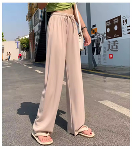 Loose Plus Size Women's Striped Pajama Pants <b>Harem</b> Style Eco-Friendly 100% Cotton ODM Spring Sleepwear - Product Image 3