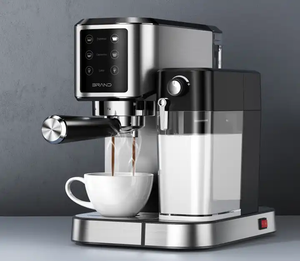 Cafetera Espresso Automática Inteligente con Bomba Manual, para Hogar y Hotel, con Sistema de Preparación - Product Image 1