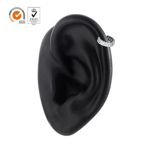 Nouveau Giometal Anneau segmenté articulé en titane ASTM F136 entièrement serti de pierres, pour <span class=keywords><strong>piercing</strong></span> hélix, cartilage, <span class=keywords><strong>tragus</strong></span>, bijoux de corps - Product Image 6
